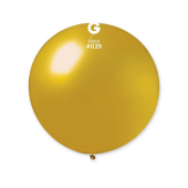 Balloon GM30, sphere shape 0.80 m, gold metallic