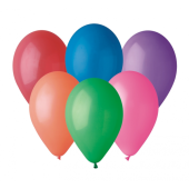 Balloon A60 pastel 6, multicoloured, 100 pieces