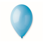 Balloon A80 pastel 9, sky blue, 100 pieces