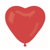 Воздушный шар CR пастель &quot;Сердце без надпечатки&quot;, &quot;красный 45&quot;, 50 шт.