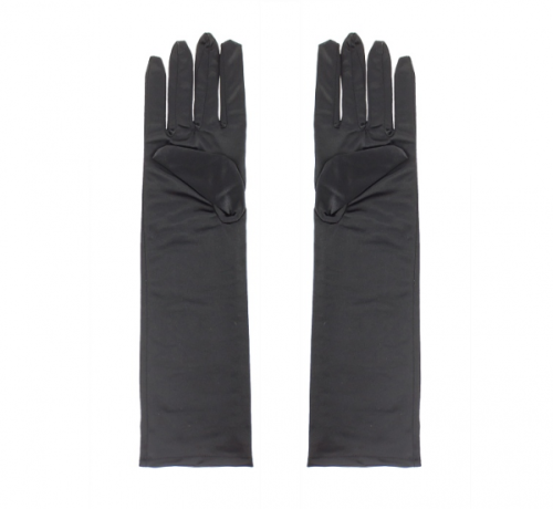 Evening gloves, long, black