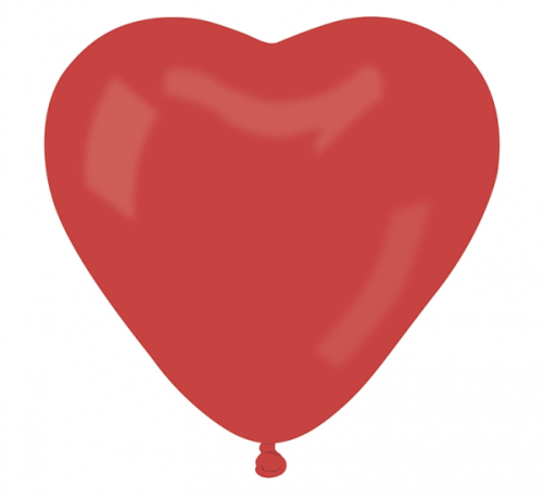 Balons CR17 pastelis, &quot;Lielā sirds&quot;, &quot;sarkans 45&quot;, 50 gab