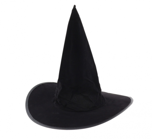 Witch hat, flocked Witch hat, flocked
