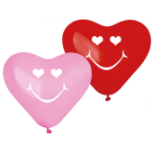 Premium baloni Smaidošās sirdis, 5 gab
