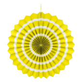 Декоративная розетка «Белая полоса», желтая, средний диаметр 40 см »