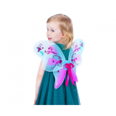 Butterfly wings, turquoise-pink