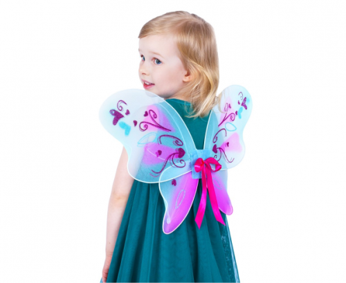 Butterfly wings, turquoise-pink Butterfly wings, turquoise-pink