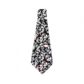 Tie with white skull