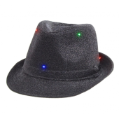 Shining hat Glitter, black