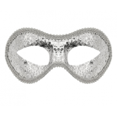 Glitter mask, silver