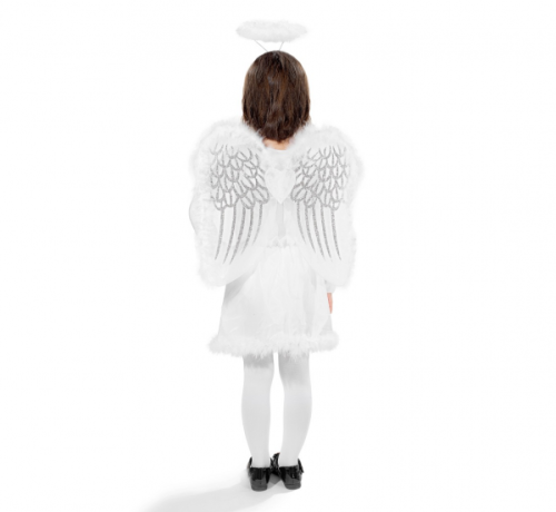 Costume for children Angel with can (wings, halo)