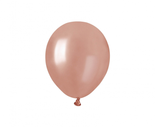 Balloon AM50 metalic 5 inches - pink-gold/ 100 pcs.