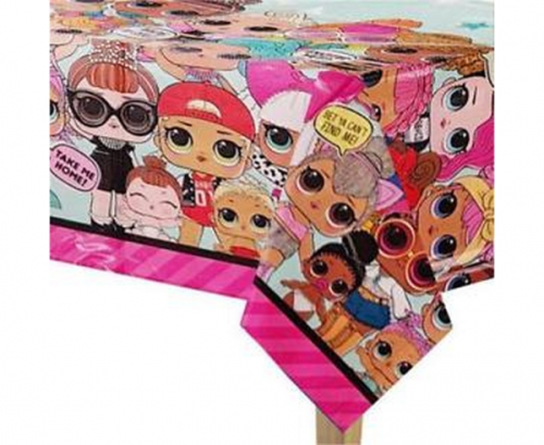 Plastic table cover LOL SURPRISE, 137 x 213 cm
