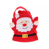 Felt basket Happy Santa Claus elegant