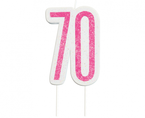 Pick candle Glitz 70, pink Pick candle Glitz 70, pink