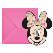 Invitations with envelopes Minnie Tropical Disney, 6 Pcs