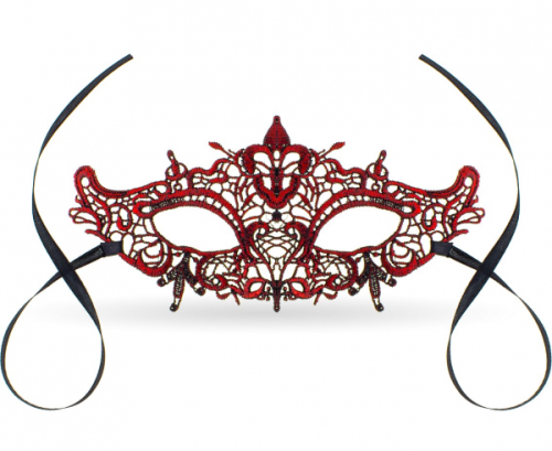 Lace mask red tear Lace mask red tear