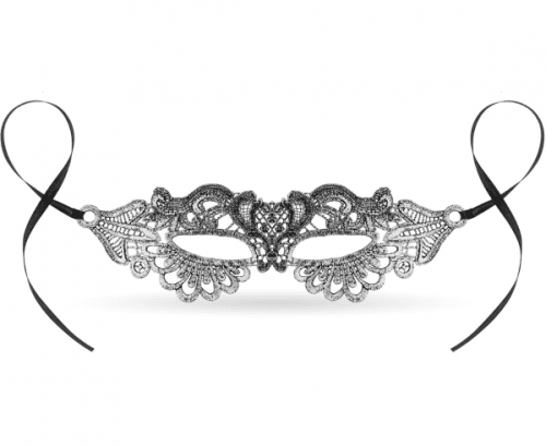 Lace mask Silver Lady