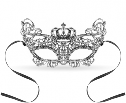 Lace mask Silver Queen