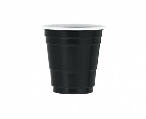 Plastic shot glasses, black, 59.1 ml, 20 pcs