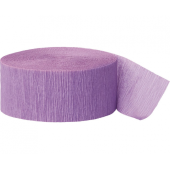 Ribbon with crepe paper, lavender, 24.6 m