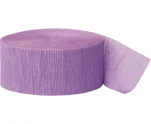 Ribbon with crepe paper, lavender, 24.6 m Ribbon with crepe paper, lavender, 24.6 m