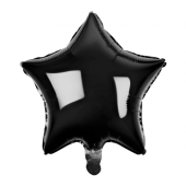 Foil balloon Star, black, 19