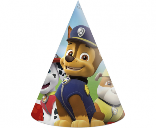 Papīra cepures Paw Patrol - Ready For Action, 6 gab.