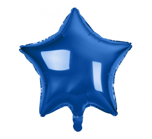 Folija balons Star, tumši zils, 19&quot;
