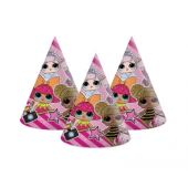Svētku cepures LOL Glitterati, 6 gab