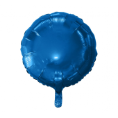 Воздушный шар из фольги, круглый, темно-синий, 18 &quot;
