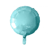 Воздушный шар из фольги, круглый, голубой, 18 &quot;