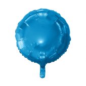 Folijas balons, apaļš, zils, 18&quot;