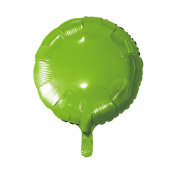 Folijas balons, apaļš, gaiši zaļš, 18&quot;