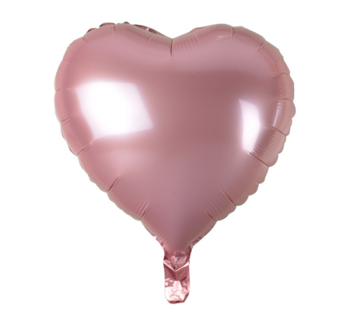 Воздушный шарик из фольги, сердце, светло-розовый, 18 &quot;