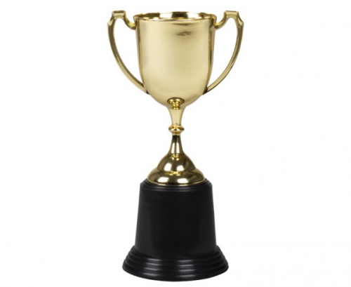 Golden trophy (22 cm)