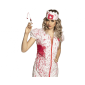 Set of Horror nurse (syringe, fake blood)
