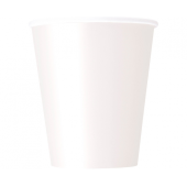 Paper cups white, 8 pcs.