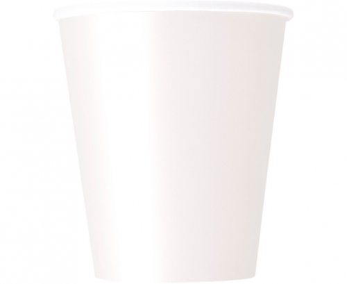 Paper cups white, 8 pcs. Paper cups white, 8 pcs.