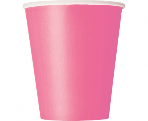 Paper cups, pink, 14 pcs.