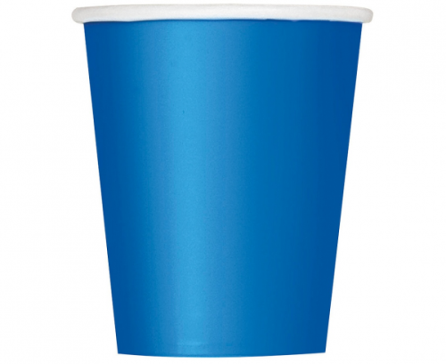 Paper cups, blue, 14 pcs.