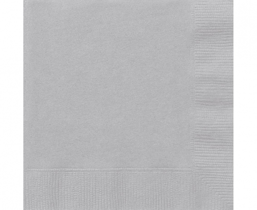 Paper napkins, silver, size 33x33 cm, 20 Pcs Paper napkins, silver, size 33x33 cm, 20 Pcs