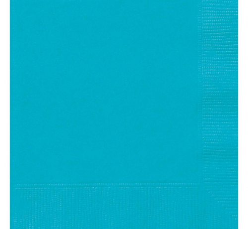Paper napkins, caribbean blue, 20 pcs
