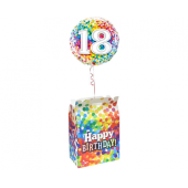 QL balloon cardboard box, confetti design, 38x23.2x38.5cm