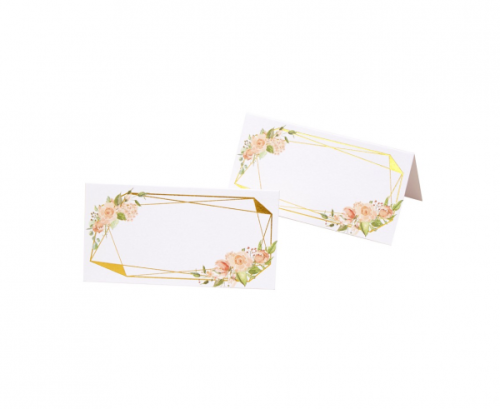 Place cards, Geo Floral, 25 Pcs.