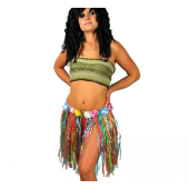Hawaiian skirt 45 cm, multi-colored