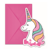 Invitations with envelope Magic Party, 6 pcs