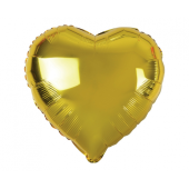 Воздушный шар фольгированный &quot;Сердце&quot;, золото, 18 &quot;
