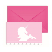 Invitations with Envelopes Believe in Unicorns, 6 pcs.