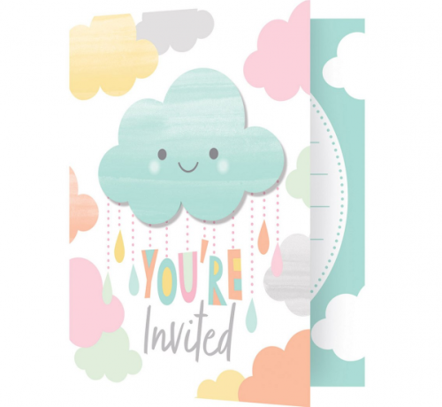 Invitations Cloud, size 15,2 x 11,4, 8 pcs.